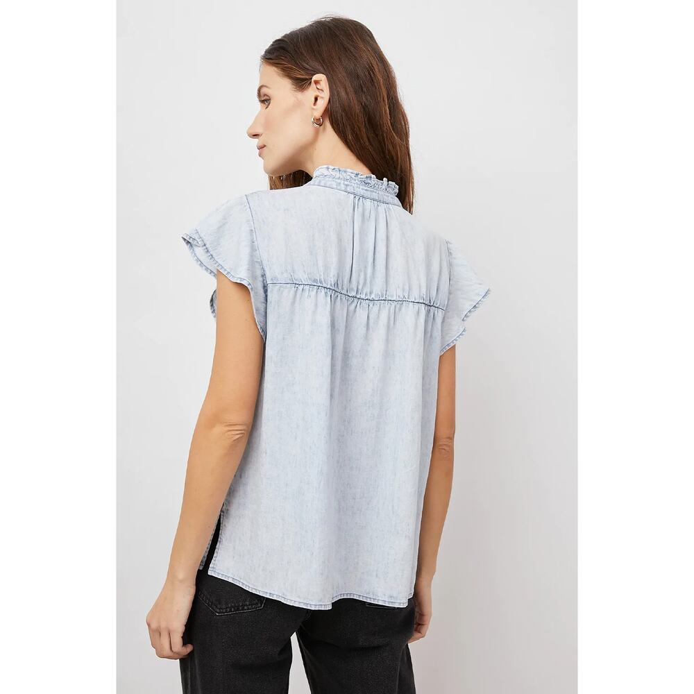 Rails Ruthie Top Light Acid Wash Size Medium - Picture 2 of 14
